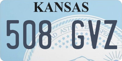 KS license plate 508GVZ