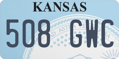 KS license plate 508GWC