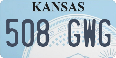 KS license plate 508GWG