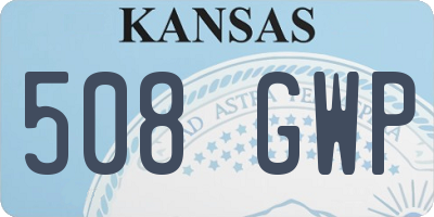 KS license plate 508GWP