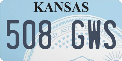 KS license plate 508GWS