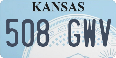 KS license plate 508GWV