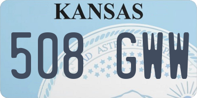 KS license plate 508GWW