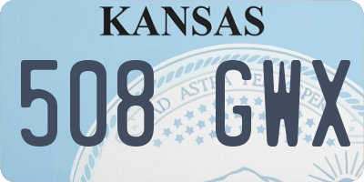 KS license plate 508GWX