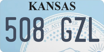 KS license plate 508GZL