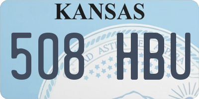 KS license plate 508HBU