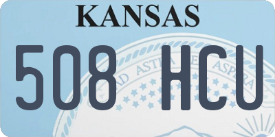 KS license plate 508HCU
