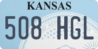 KS license plate 508HGL