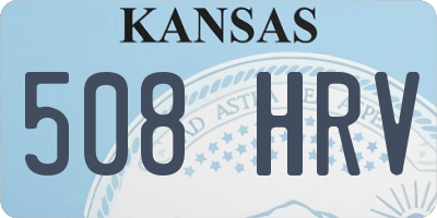 KS license plate 508HRV