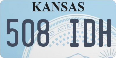 KS license plate 508IDH