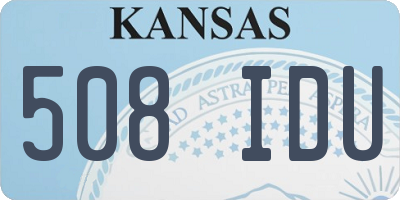 KS license plate 508IDU