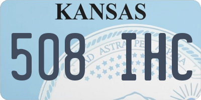 KS license plate 508IHC