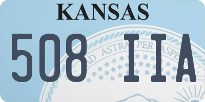 KS license plate 508IIA