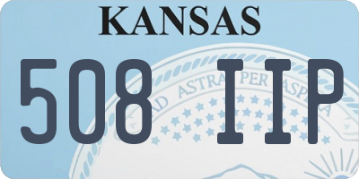 KS license plate 508IIP