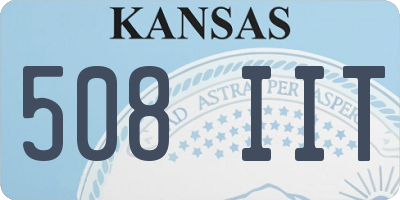 KS license plate 508IIT