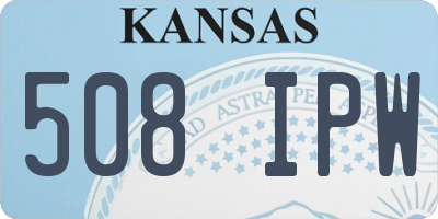 KS license plate 508IPW