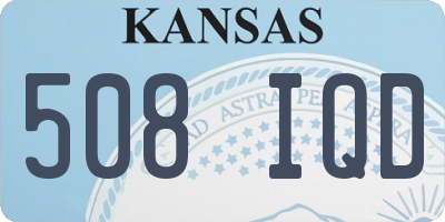 KS license plate 508IQD