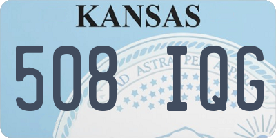 KS license plate 508IQG