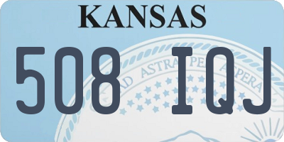 KS license plate 508IQJ