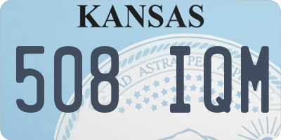 KS license plate 508IQM