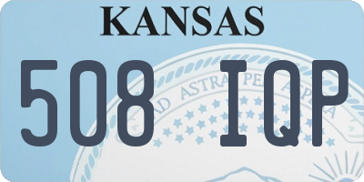 KS license plate 508IQP