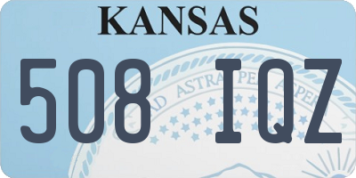 KS license plate 508IQZ