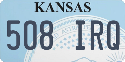 KS license plate 508IRQ