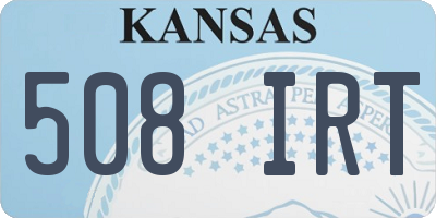 KS license plate 508IRT
