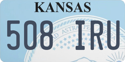 KS license plate 508IRU