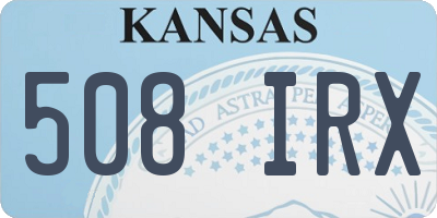 KS license plate 508IRX