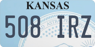 KS license plate 508IRZ