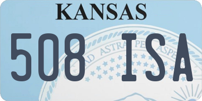 KS license plate 508ISA