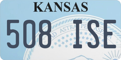 KS license plate 508ISE
