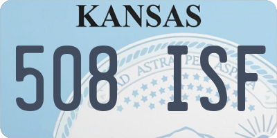 KS license plate 508ISF