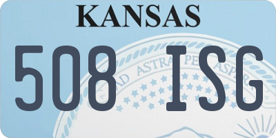 KS license plate 508ISG