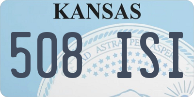 KS license plate 508ISI