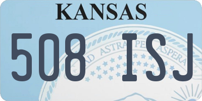KS license plate 508ISJ