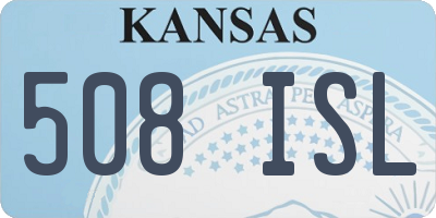 KS license plate 508ISL