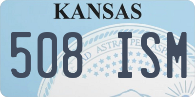 KS license plate 508ISM