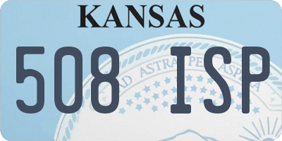 KS license plate 508ISP