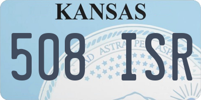 KS license plate 508ISR