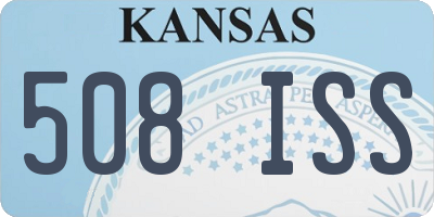 KS license plate 508ISS