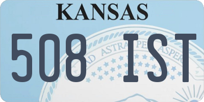 KS license plate 508IST