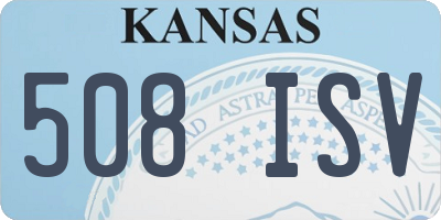 KS license plate 508ISV