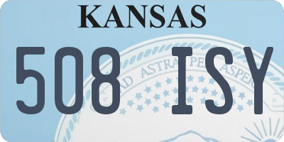 KS license plate 508ISY