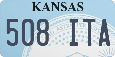KS license plate 508ITA