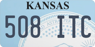 KS license plate 508ITC