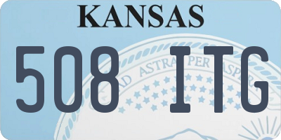 KS license plate 508ITG