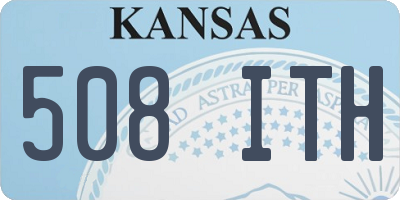 KS license plate 508ITH