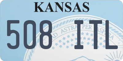 KS license plate 508ITL